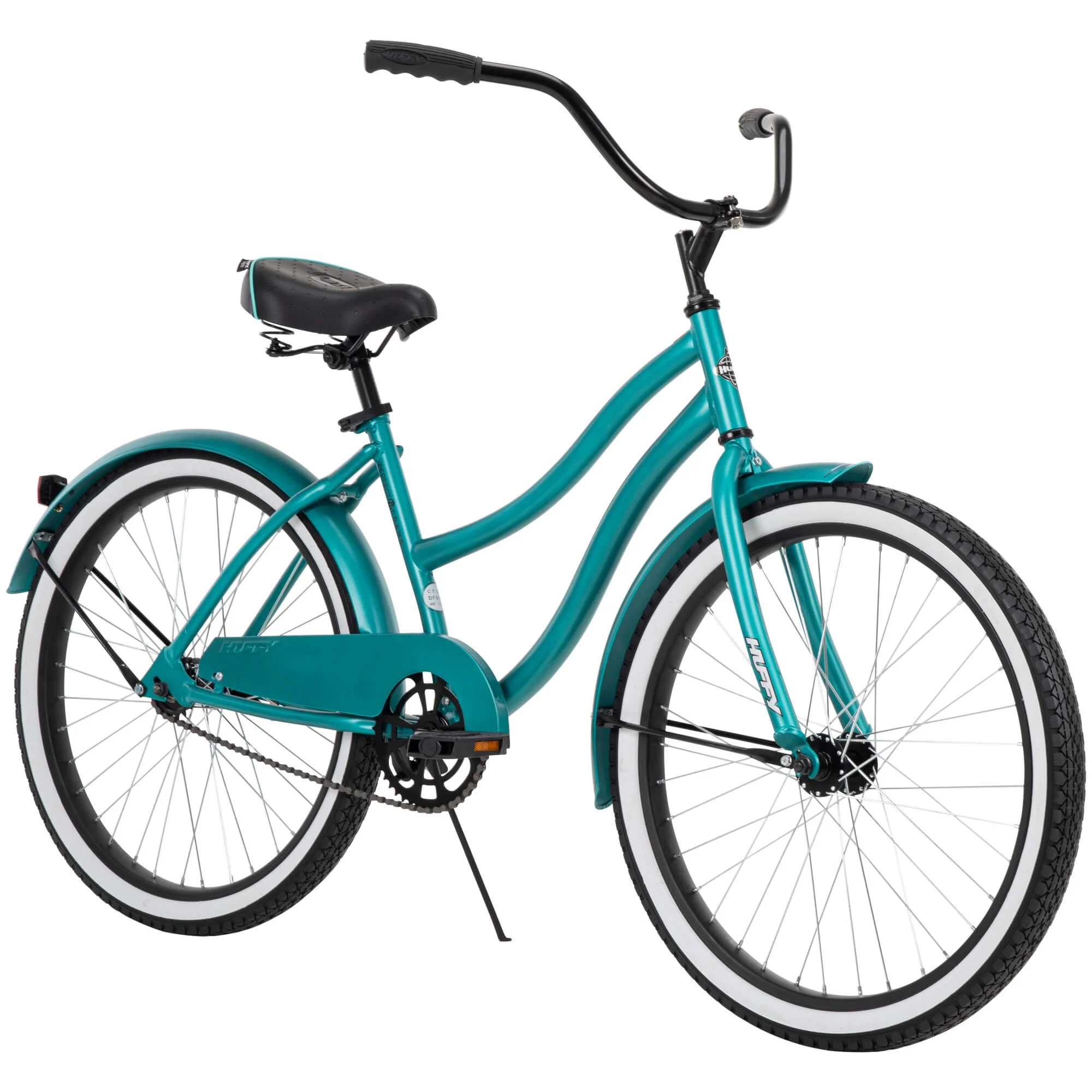 24�� Cranbrook Girls Beach Cruiser Bike for Women, Emerald Green