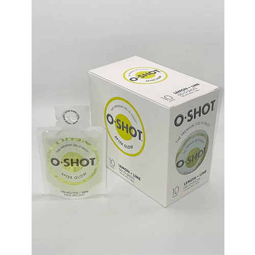 3ebcd70516f9f6c1b3658443a4cf167879deb7ff0a3f323b5404b51212dcfdb2 O-Shot Premium Gel O Shot After Glow Lemon Lime 10pk (50ml) - Image 1