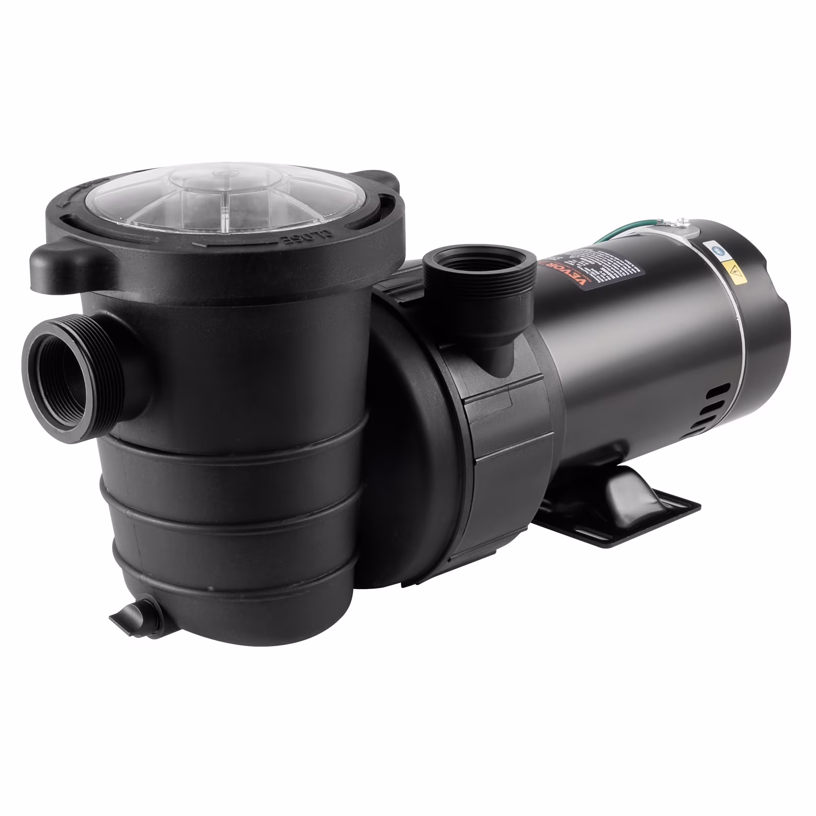 KFFKFF 1 HP Swimming Pool Pump for Above Ground Pools, Single Speed Pool Pump with 4800 GPH High Flow, Max Lift of 36ft,  Sand Pump with Filter Basket, UL, 120V