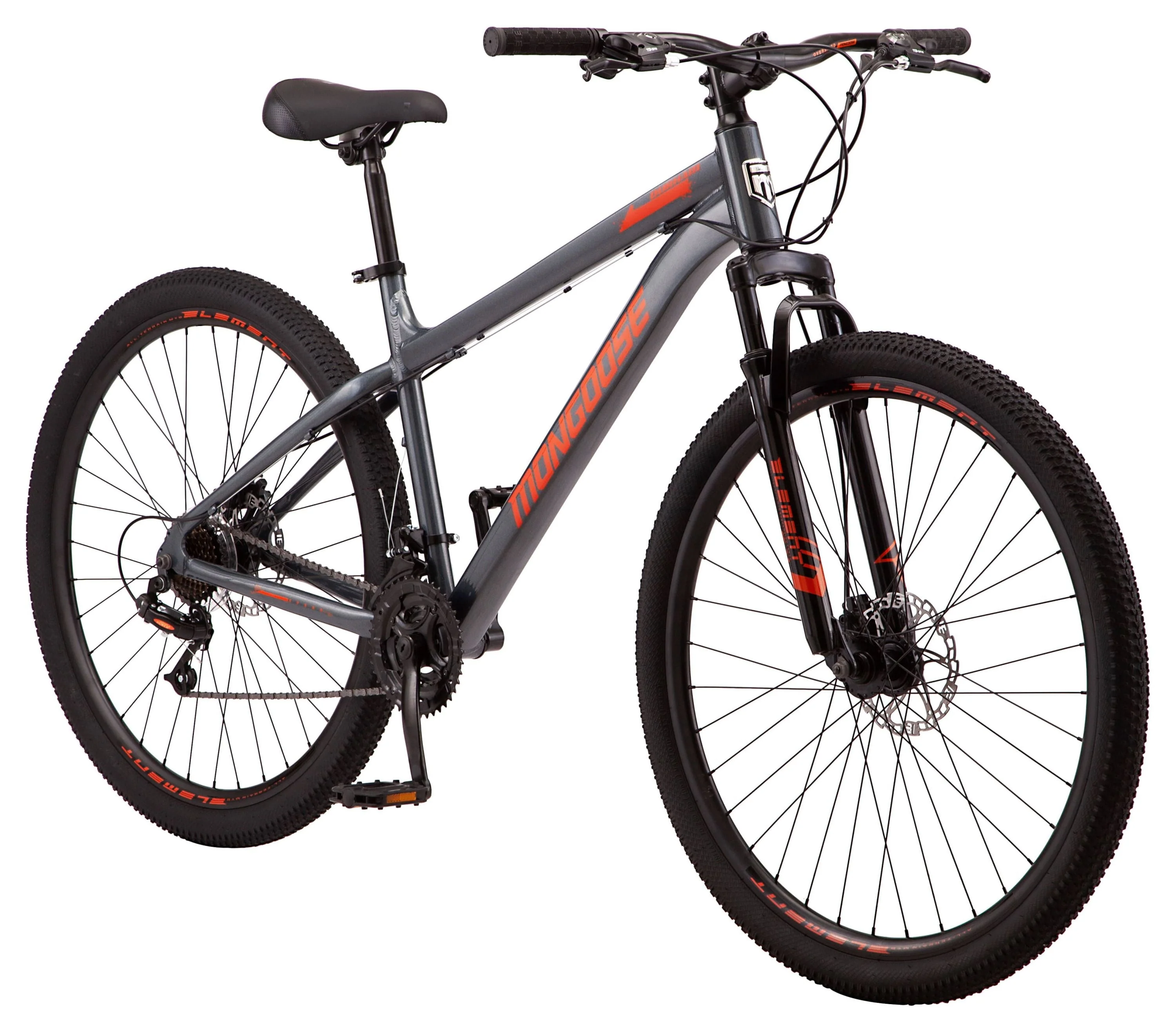 Mongoose 29" Durham Mountain Bike, 21 Speeds, Gray