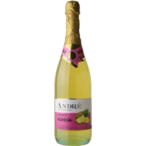 72874129c5d7058050107e62e0f55bb1eb3cfd9604d529178f7221c2d00932ab Andre Pineapple Mimosa Wine Cocktail - 750ML - Image 1