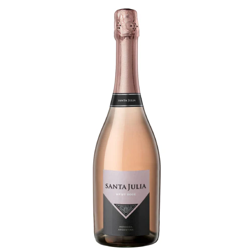 8de306eccc1625a9046de9ddfc92b00659acc7cebdb0f0beae6c1940d8d40bc5 Santa Julia Brut Rose - 750ML - Image 1
