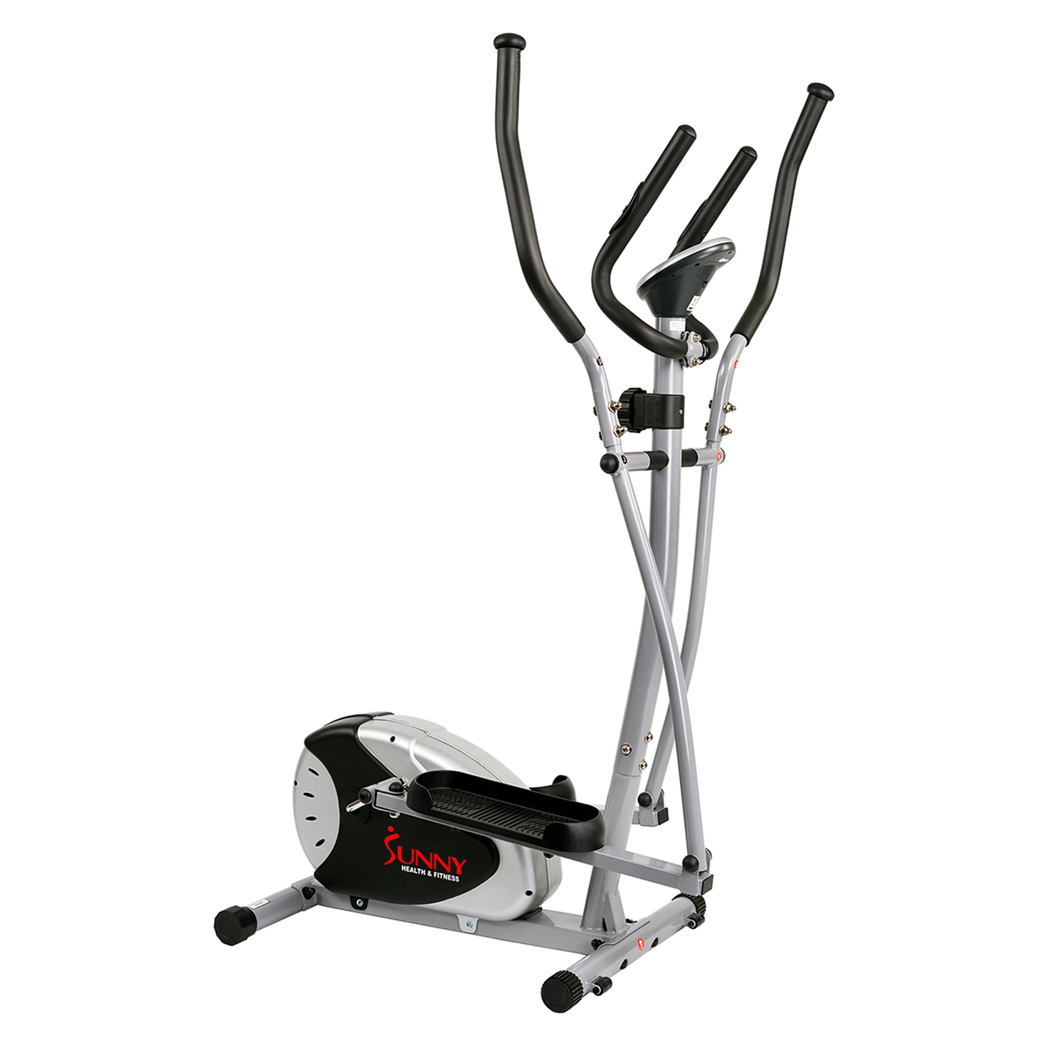 Sunny Health & Fitness SF-E905 Magnetic Elliptical Bike Elliptical Machine w/ LCD Monitor and Heart Rate Monitoring