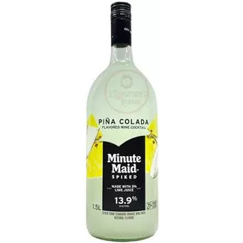 96fe3f789150ed698ec69a5fab3370953262e1dc572aed1cb2d073d539f55d4b Minute Maid Spiked Pina Colada Flavored Wine Cocktail - 750ml - Image 1