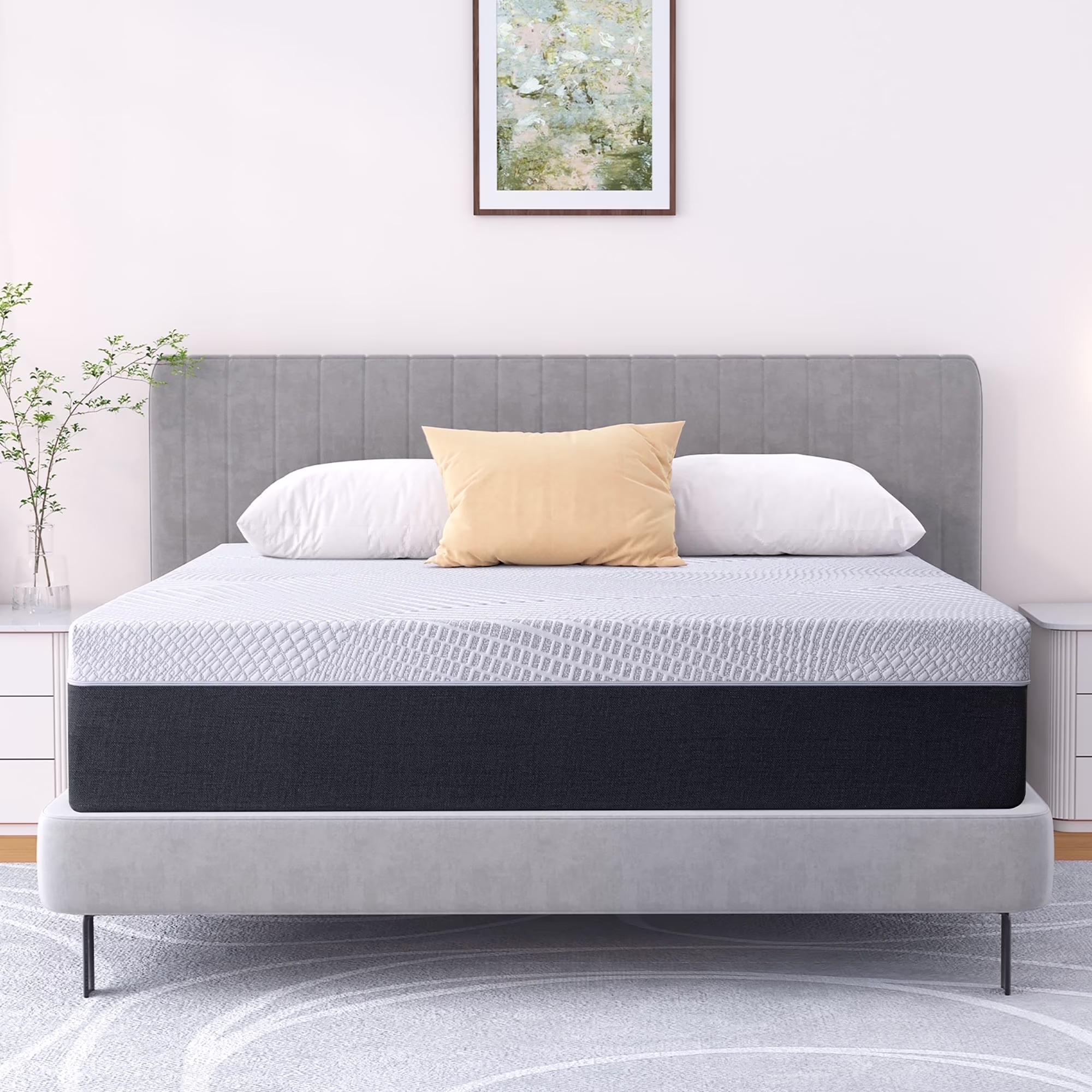 Queen Mattress, 10" Queen Medium Memory Foam Mattress, Cooling and Comfortable
