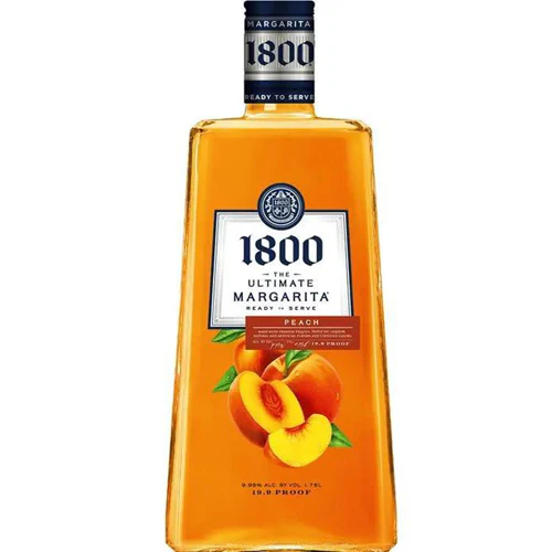 c3bad82a3272b0afea0892a1dd853e1e98e803e0929e9105d371464ae8faa0a6 1800 Tequila Ultimate Margarita Peach - 1.75L - Image 1