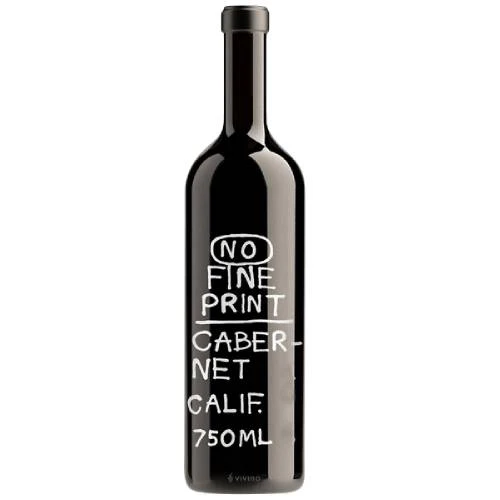 c95e717a22a8d0a6eefee3559f31255c366809f7389454638212182d167aff16 No Fine Print Cabernet Sauvignon 2019 - 750ml - Image 1